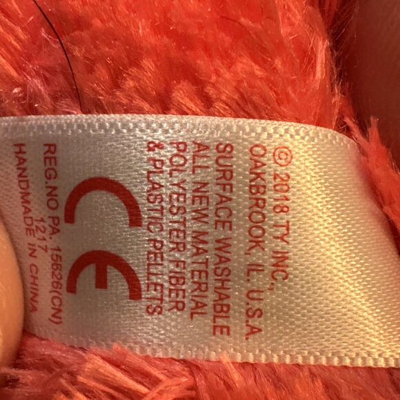 Ty Beanie Boos 9" GILDA Flamingo Stuffed Plush‎ w/ Heart Tags - Picture 9 of 10